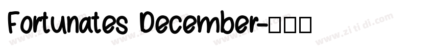 Fortunates December字体转换